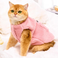 Load image into Gallery viewer, Cat in Pink Penguin Fleece Vest | MissyMoMo