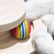 Load image into Gallery viewer, Cats Playing with Penguin Spring Ball Cat Toy with Rolling Balls | Interactive Cat Toys | MissyMoMo
