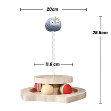 Load image into Gallery viewer, Penguin Spring Ball Cat Toy with Rolling Balls | Interactive Cat Toys | MissyMoMo
