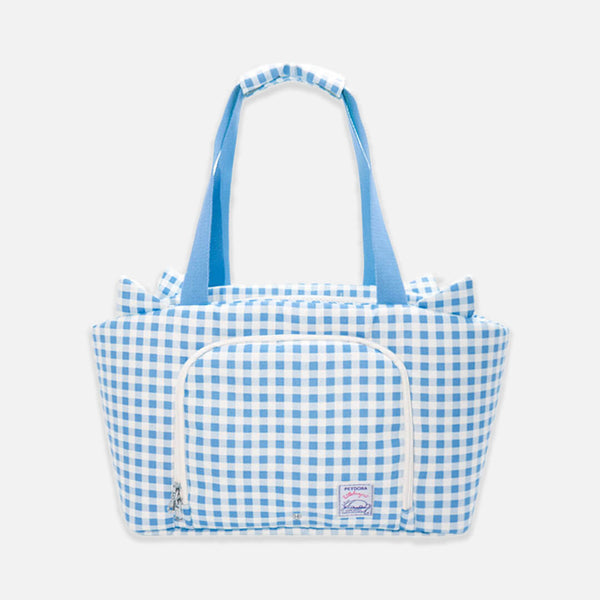 Blue Gingham Petdora Cat Carrier | MissyMoMo