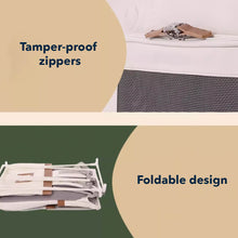 Load image into Gallery viewer, Features of Beige Collapsible Leather Cat Traveling Backpack | MissyMoMo