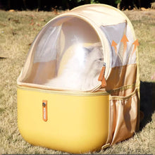 Load image into Gallery viewer, Ventilation of Yellow Collapsible Cat Backpack | MissyMoMo