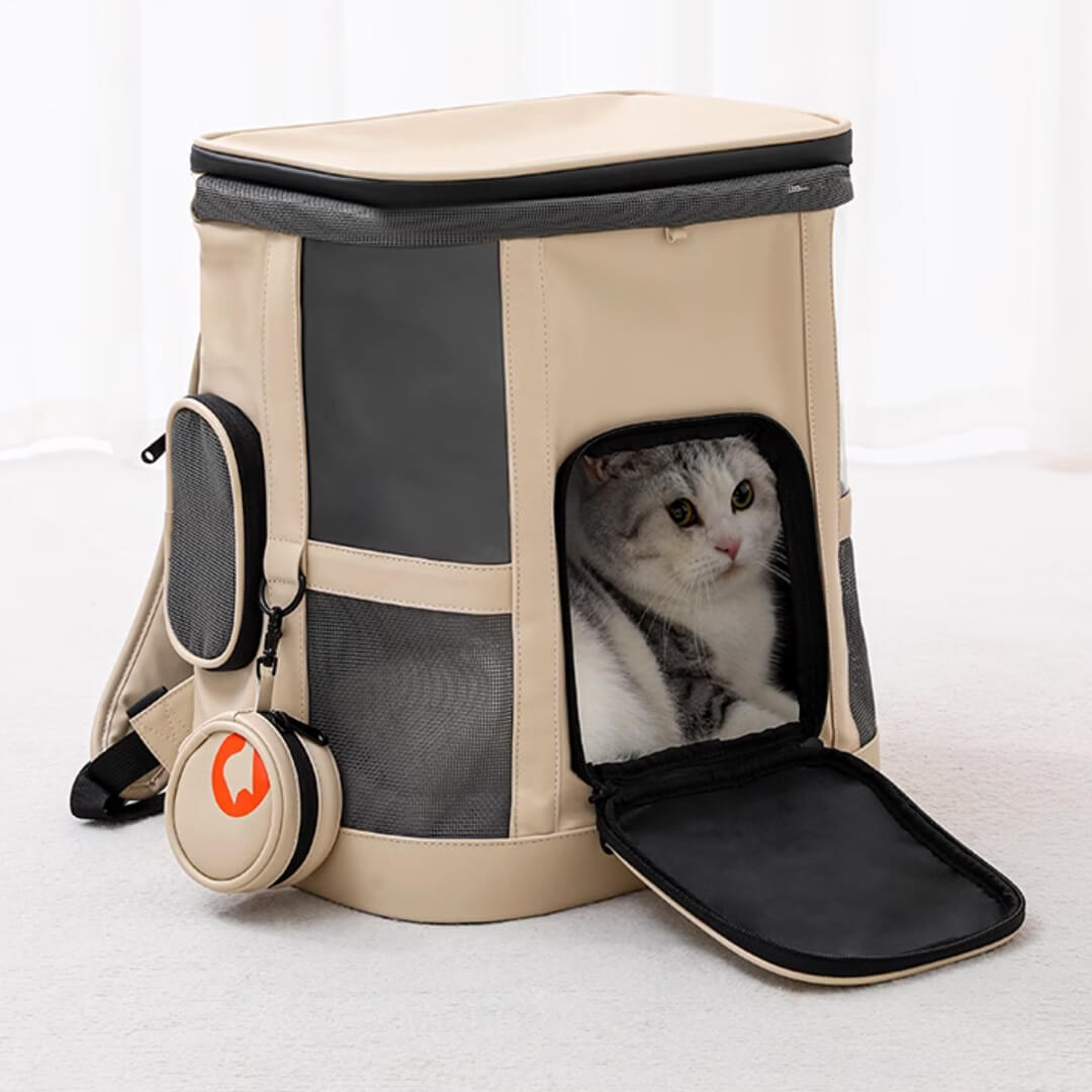 Cat Inside Petstar Voyager Expandable Cat Backpack | Pet Carrier | MissyMoMo