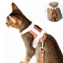 Load image into Gallery viewer, Buckle On Phoenix Leather Cat Harness | MissyMoMo
