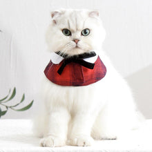 Load image into Gallery viewer, Plaid Cat Bib | Cat Accessories | Cat with Collar | MissyMoMo