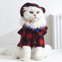 Load image into Gallery viewer, Plaid Cat Hat | Pet Accessories | MissyMoMo
