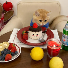 Load image into Gallery viewer, Cat with Cute Plush Cake Catnip Toy with Squeaker | MissyMoMo