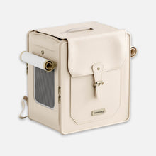 Load image into Gallery viewer, Popocola Cat Backpack | Beige Leather Cat Carrier | MissyMoMo