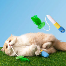 Load image into Gallery viewer, Cat Playing with Pufferfish Fishing Teaser Set | Cat Toys | MissyMoMo