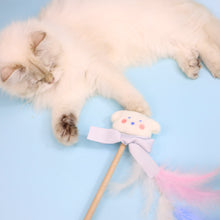 Load image into Gallery viewer, Cat Playing with Puppy Dreams Cat Wand Toy | Cute Cat Toys | MissyMoMo