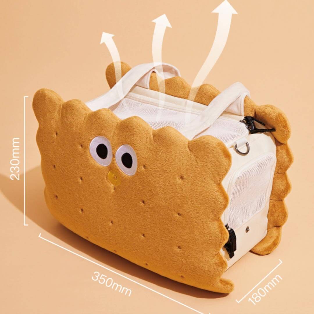 PurLab Cookie 2-in-1 Cat Handbag & Shoulder Bag | Stylish Brown Cat Bag | MissyMoMo