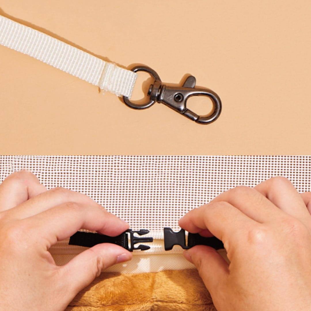 PurLab Cookie 2-in-1 Cat Handbag & Shoulder Bag | Stylish Brown Cat Bag | MissyMoMo