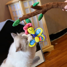 Load image into Gallery viewer, Cat Playing with Garden Furriends Cat Teaser Wand | MissyMoMo
