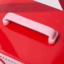 Load image into Gallery viewer, Comfy Handle of RadioMoMo Vintage Retro Red Hard Cat Carrier | MissyMoMo
