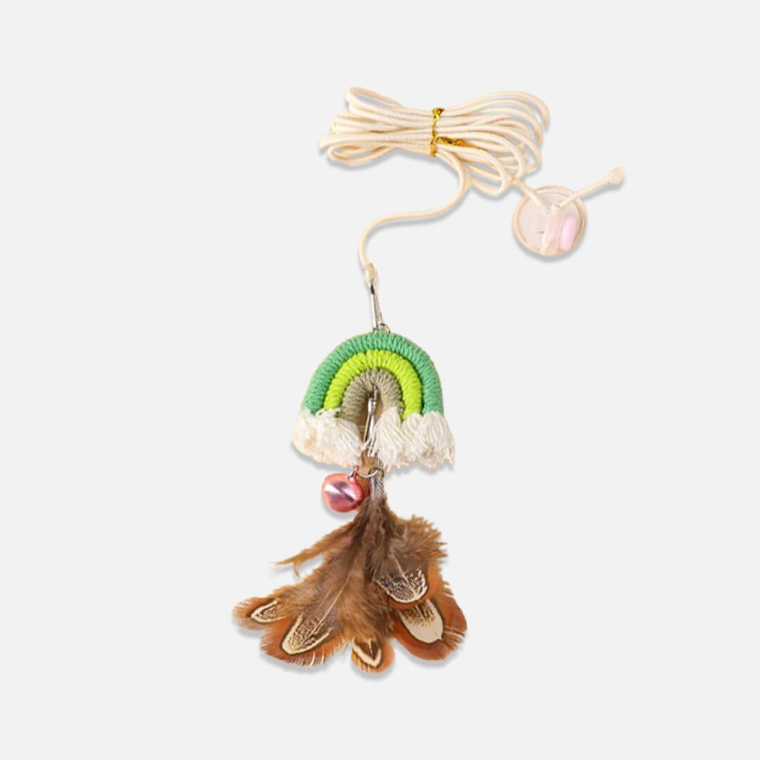 Rainbow Feather Cat Toy | Interactive Cat Toys | MissyMoMo