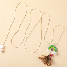 Load image into Gallery viewer, Rainbow Feather Cat Toy | Interactive Cat Toys | MissyMoMo