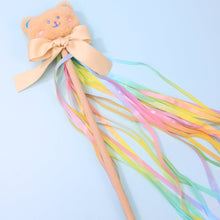Load image into Gallery viewer, Rainbow Ribbon Bear Cat Wand Toy | Cute Cat Toys | MiissyMoMo
