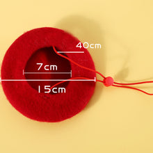 Load image into Gallery viewer, Measurements of Beret Hat for Cats | MissyMoMo
