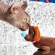 Load image into Gallery viewer, Sausage Dog Plush Catnip Toy for Cats | MissyMoMo

