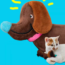 Load image into Gallery viewer, Sausage Dog Plush Catnip Toy for Cats | MissyMoMo
