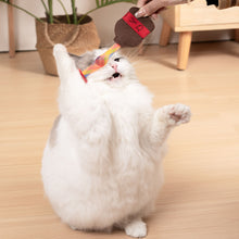 Load image into Gallery viewer, Cat Playing with Stretchy Cola Catnip Toy | MissyMoMo