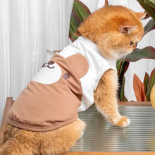 Load image into Gallery viewer, Brown Teddy Bear Cat Vest On Cat | Cat Summer Vest | MissyMoMo
