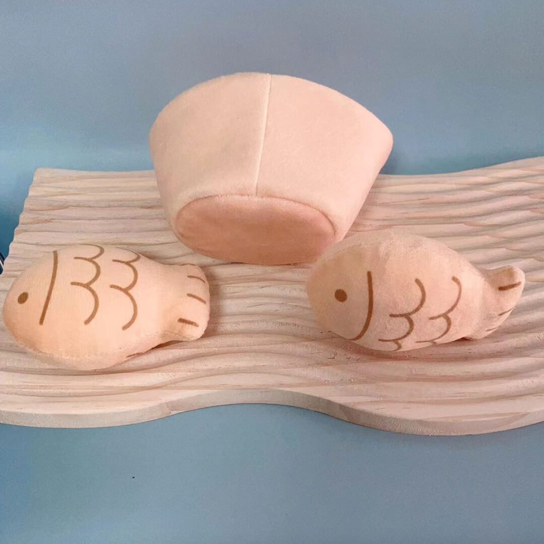 Taiyaki Squeaky Catnip Toys | Cute Kittens & Cat Toys | MissyMoMo