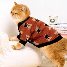 Load image into Gallery viewer, Cat in Cute Teddy Bear Print Cardigan | MissyMoMo