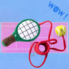 Load image into Gallery viewer, Tennis Pawtner Cat Bungee Teaser Wand | Cat Toys | MissyMoMo
