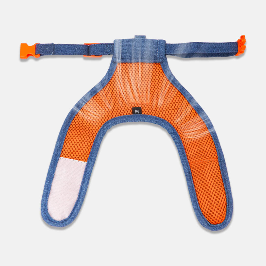 TouchCat Indigo Cat Harness & Leash Set | Denim Harness for Cats & Kittens | MissyMoMo