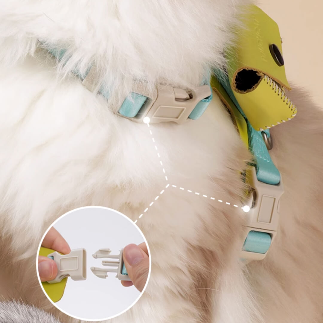 Buckle Closures of a H-Style Cat Harness | MissyMoMo