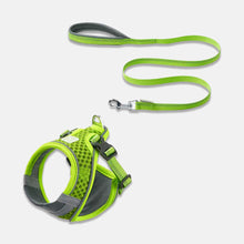 Load image into Gallery viewer, Neon Green Mesh Vest Cat Harness & Leash Set | MissyMoMo