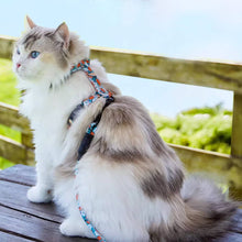 Load image into Gallery viewer, Cat on H-Style Floral Print Cat Harness | MissyMoMo