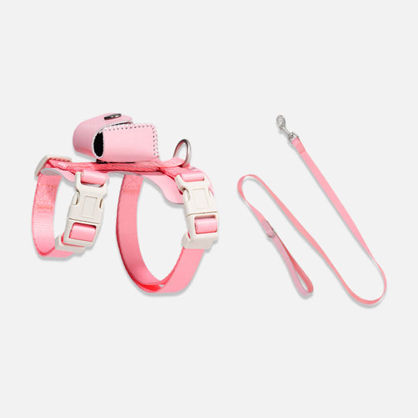TouchCat Pink H-Style Cat Harness & Leash Set | MissyMoMo