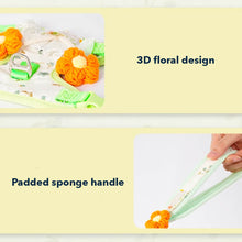 Load image into Gallery viewer, Details of Green Floral H-Style Cat Harness &amp; Leash Set | MissyMoMo
