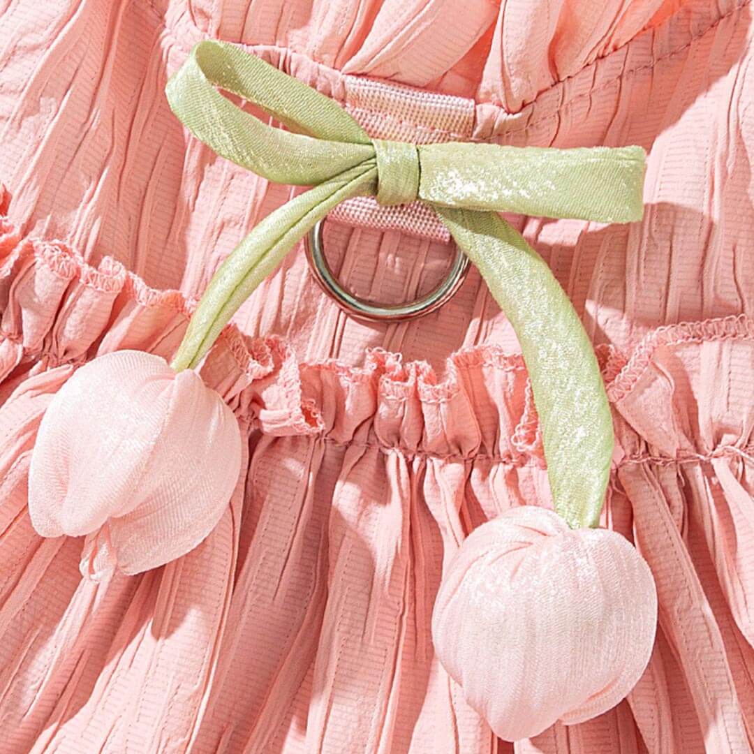 Pink Tulip Cat Dress | Cute Ruffle Cat Clothes | MissyMoMo