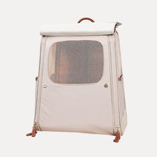 Load image into Gallery viewer, Voocoo Cat Backpack | Cat Carrier for Travel | Leather Pet Carrier | MissyMoMo
