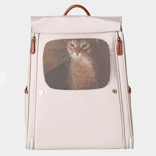 Load image into Gallery viewer, Voocoo Cat Backpack | Cat Carrier for Travel | Leather Pet Carrier | MissyMoMo
