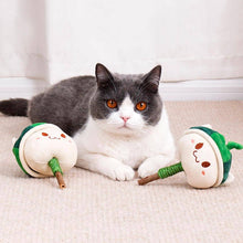 Load image into Gallery viewer, Cat with Watermelon Kitty Silvervine Cat Chew Toy | MissyMoMo