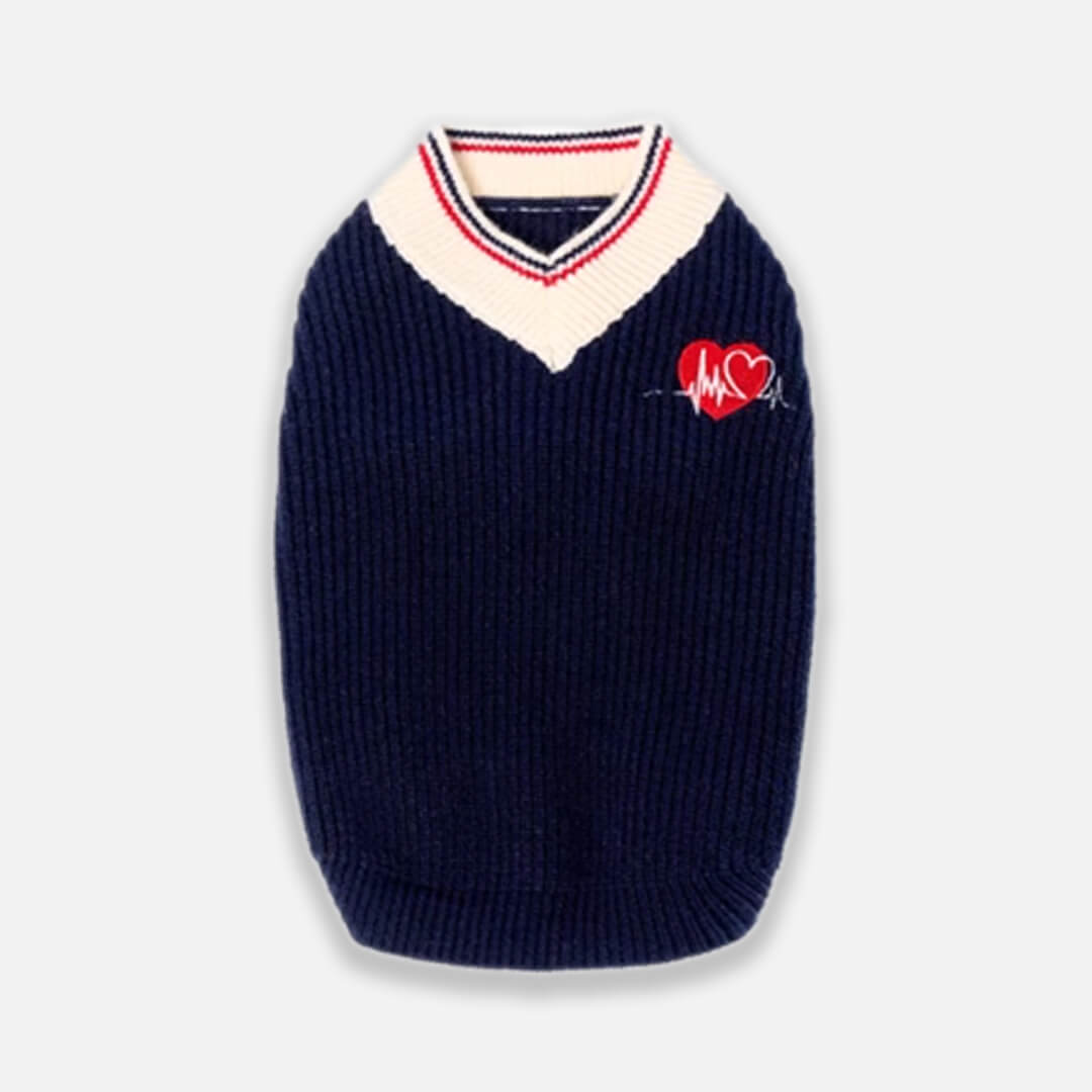 Blue Preppy Sweater for Cats & Kittens | Cat Clothes | MissyMoMo