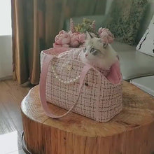 Load and play video in Gallery viewer, Cat in Pink Arkika Cat Shoulder Bag | MissyMoMo

