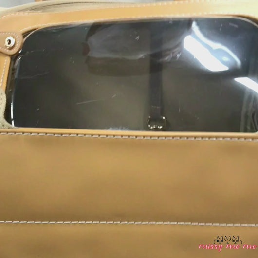 Floof Voyager Cat Traveling Backpack | Cat in Clear Cat Backpack | MissyMoMo