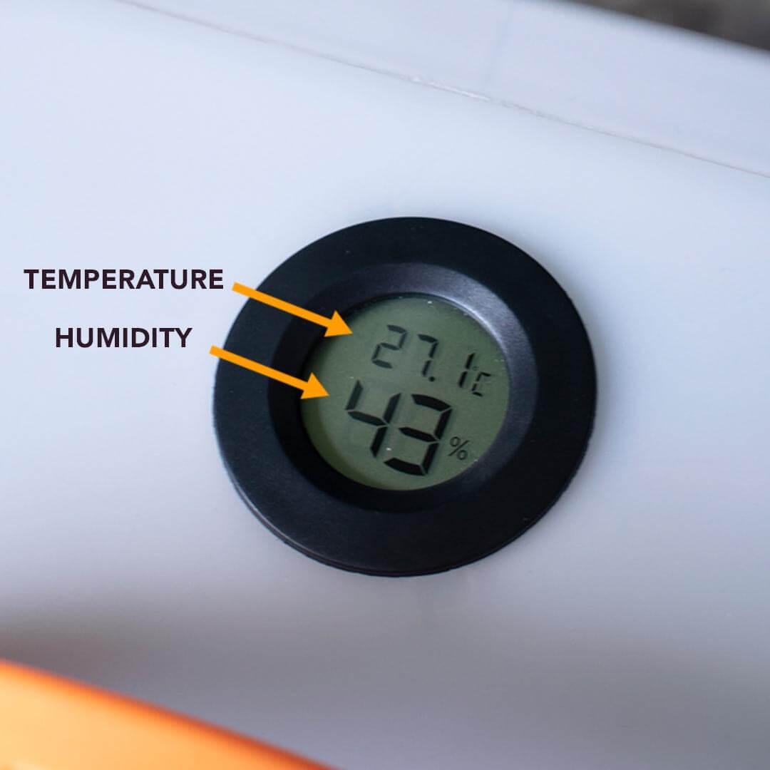 Castle Cat Carrier Temperature and Humidity Sensor Display | MissyMoMo
