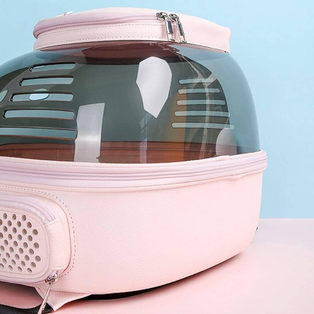 Castronaut Space Cat Backpack | Pink Cat Backpack with Window | MissyMoMo