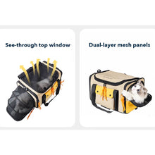Load image into Gallery viewer, Features of Stylish Expandable Cat Carrier for Flying | MissyMoMo
