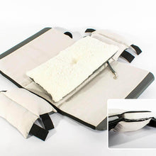 Load image into Gallery viewer, View of Inner Clip and Fleece Liner of Explorer Cat Car Seat Carrier | MissyMoMo
