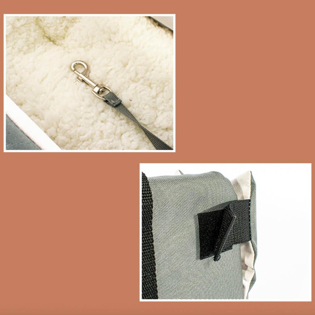 Explorer Cat Car Seat Carrier with Detachable Fleece Liner and Inner Clip | MissyMoMo