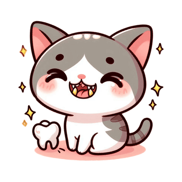 Early Stage of Kitten Teething