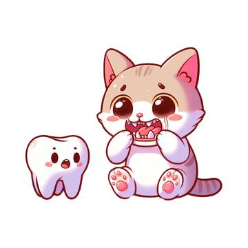 Transition Phase of Kitten Teething