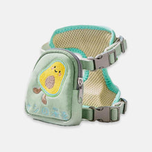 Load image into Gallery viewer, Milo Cat Harness & Leash Set In Green With Avocado Design | MissyMoMo